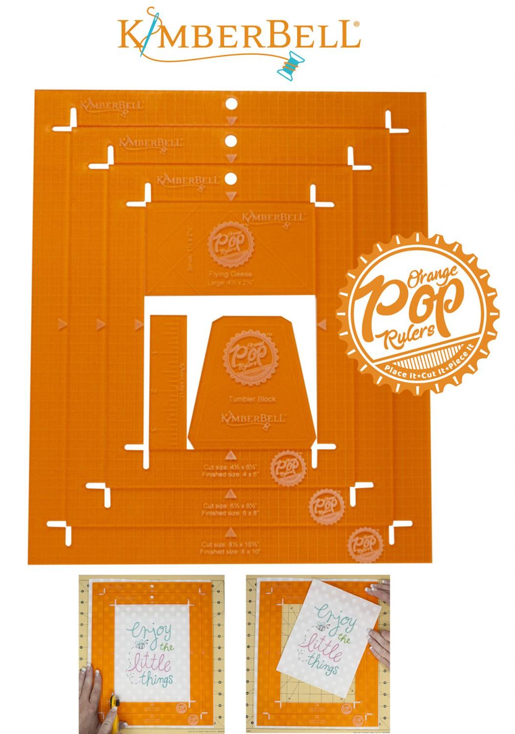 Orange Pop Rulers Rectangle Set # KDTL102