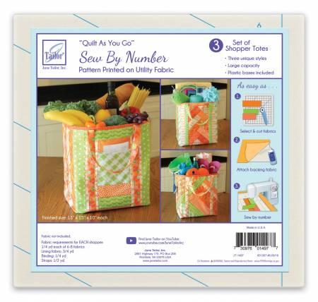 Quilt As You Go Utility Shoppers Totes - 3pk JT-1497