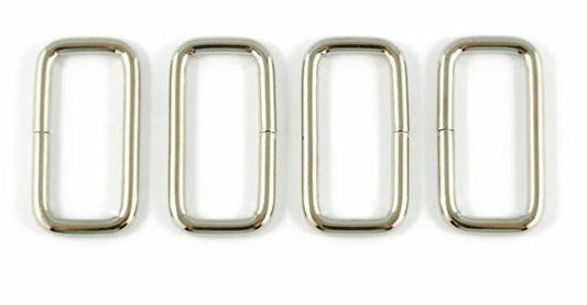 Rectangular Rings: 25mm (1") - Nickel - 4 pack EBREC-25-NL