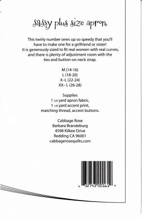 Sassy Plus Size Apron - 162PLUS