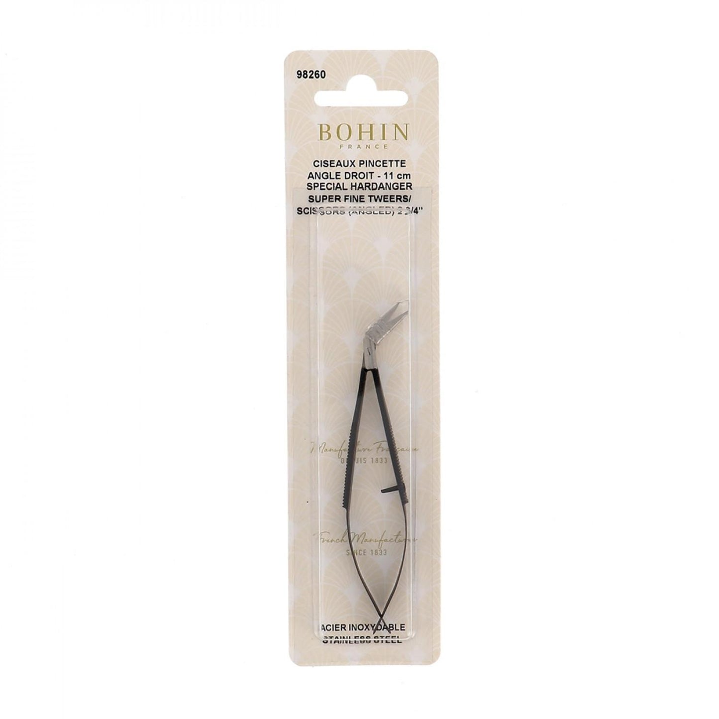 Scissor & Tweezer - Superfine Angled - 4 1/3" - 98260