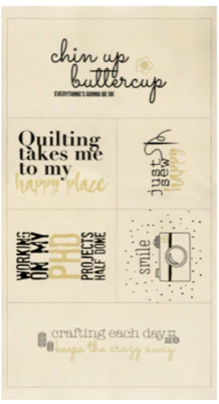 Sew Happy Canvas Panel - 51750CMV-15