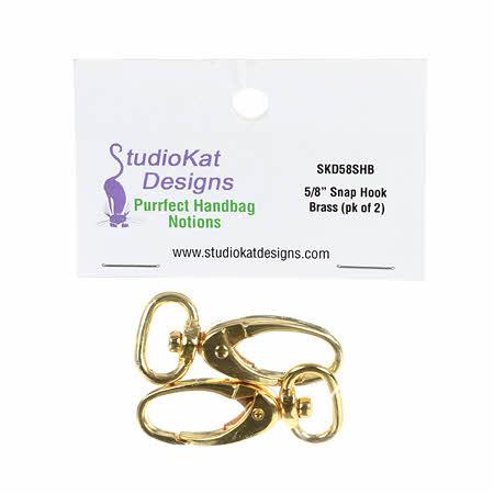 Snap Hook Brass - 5/8" - 2 per pack - SKD58SHB