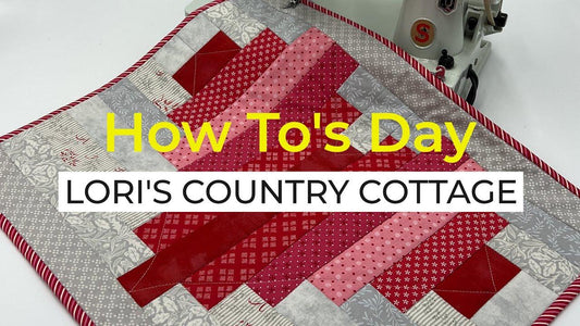 Valentine Stripped Table Topper