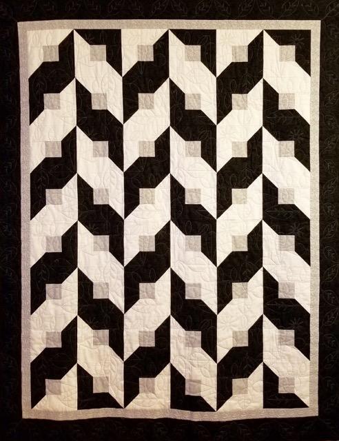 Three & Change Throw Quilt