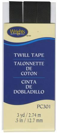 Twill Tape 1/2in Black # 117301031