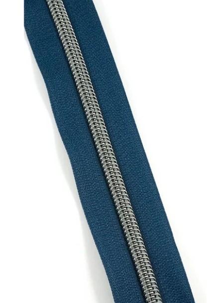 Zippers by the Yard - Size #5 - Navy/Gunmetal Coil - No Pulls - EBZP5-NVY3GM