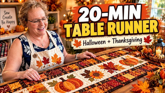 You Can Make This! 20-Minute Table Runner for Halloween & Thanksgiving!