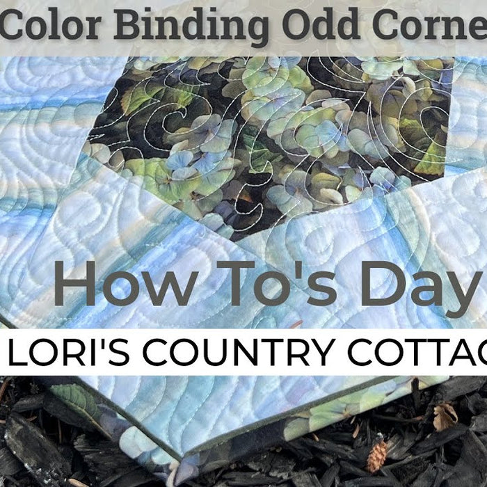How To's - 2 Color Binding Odd Corners