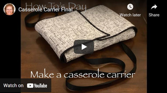 Make a casserole carrier