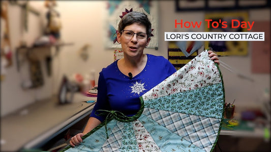 How To's Day - Quilt As You Go Tree Skirt