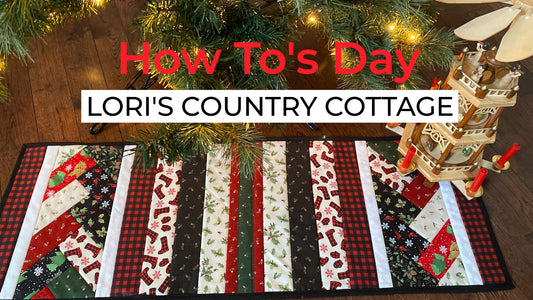 Christmas Table Runner - Quilt As You Go