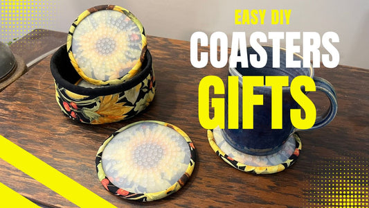 Handmade Coasters & Holder – Simple Quilting Project for Beginners!