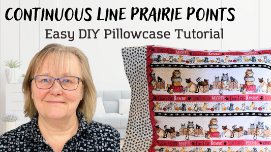 Pillowcase Wth Continous Line Prairie Points