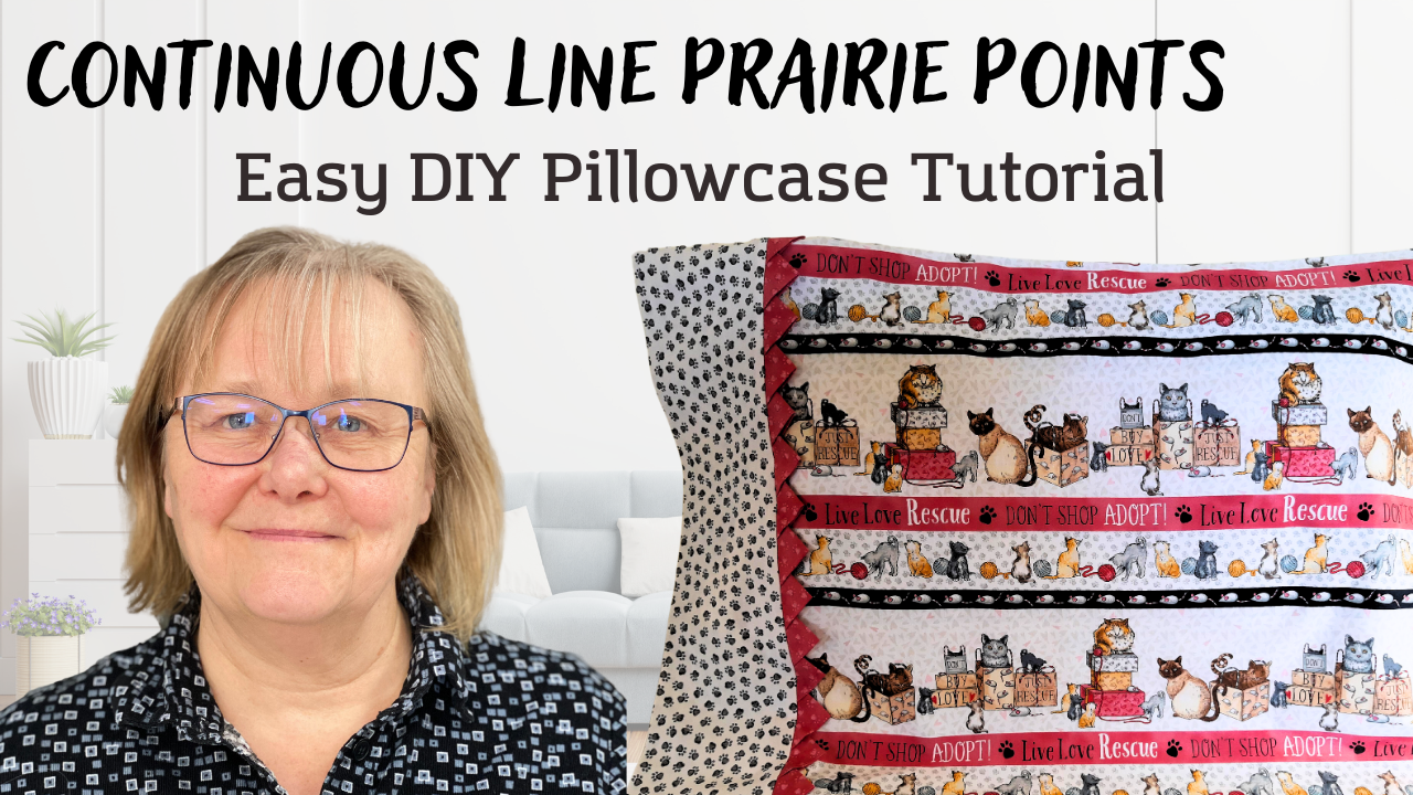 Pillowcase Wth Continous Line Prairie Points