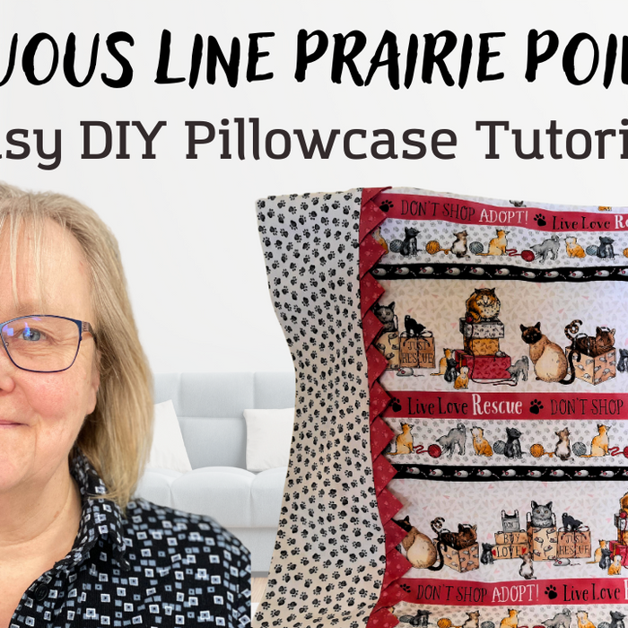 Pillowcase Wth Continous Line Prairie Points