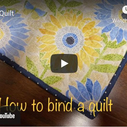 How to bind a quilt.