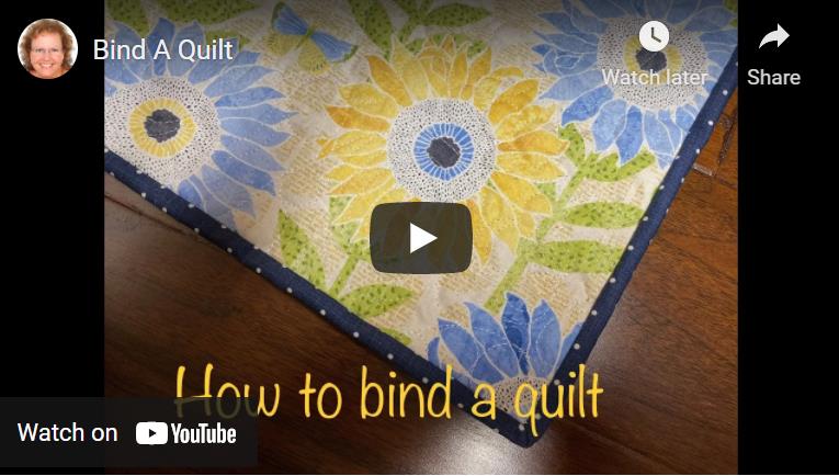 How to bind a quilt.