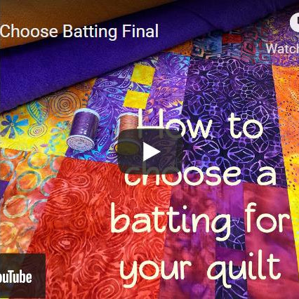 How to choose a batting for your quilt.