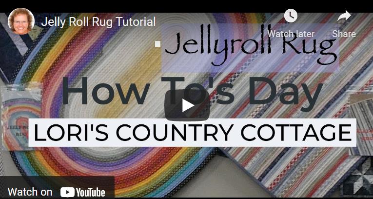 Jelly Roll Rug Tutorial