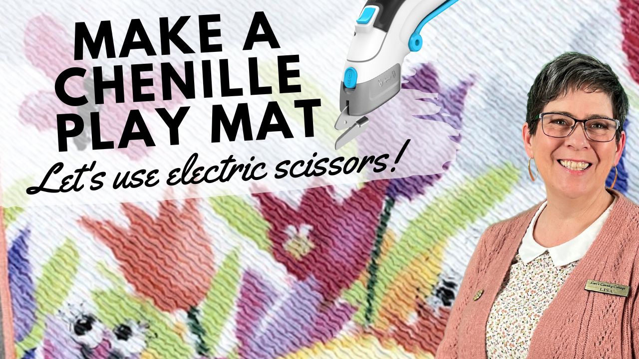 Create an Easy Chenille Playmat - Step by Step Tutorial