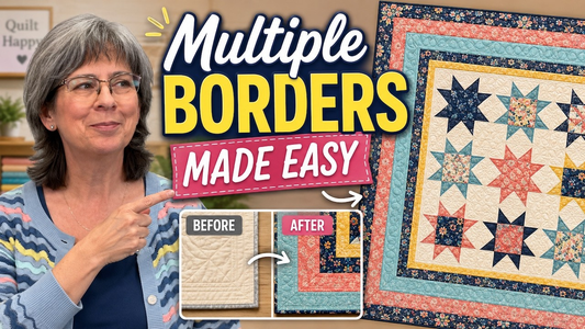 🧵 Quilt Border Tutorial: Attach Multiple Borders with Miter Corners | How-To's Day with Lisa 🪡