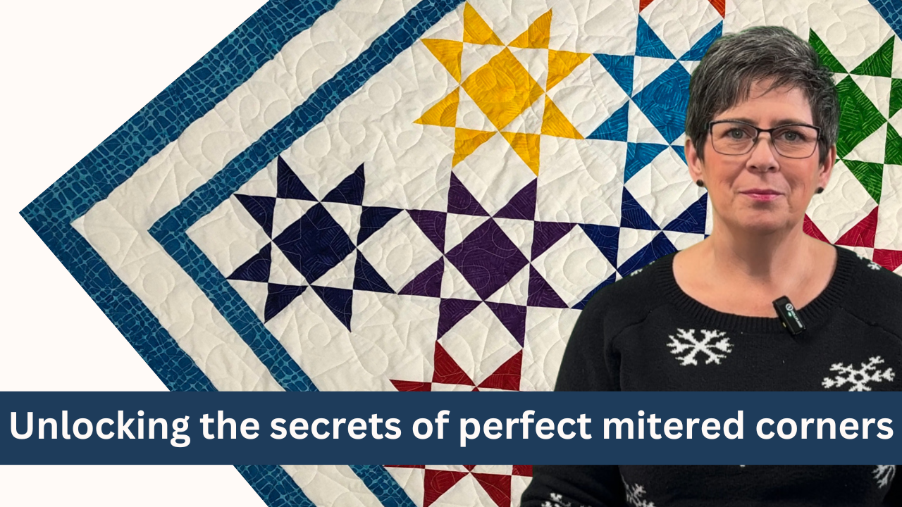 🧵 Quilt Border Tutorial: Attach Multiple Borders with Miter Corners | How-To's Day with Lisa 🪡