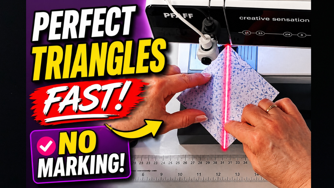 Stop Drawing Lines! SewQ Laser Tutorial for Quilters (HST, Flying Geese, Binding)