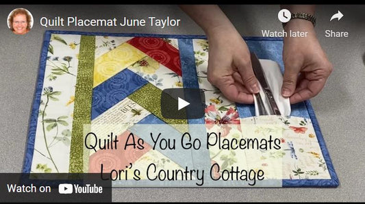 Quilt As You Go Placemats