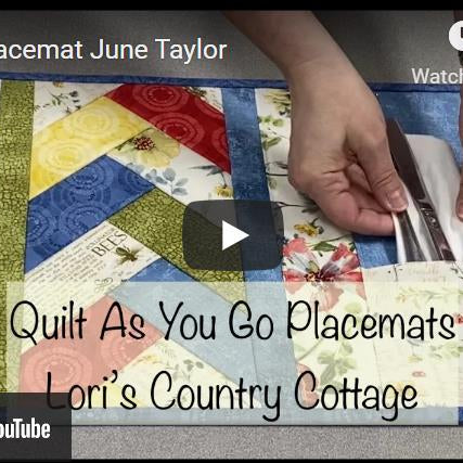 Quilt As You Go Placemats