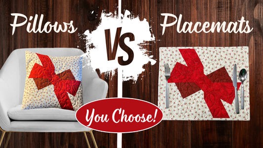 How To's Day -One Quilting Pattern, Two Projects! Placemats & Cushions with Crazy Eights