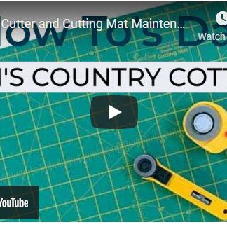 Rotary Cutter & Cutting Mat Maintenance
