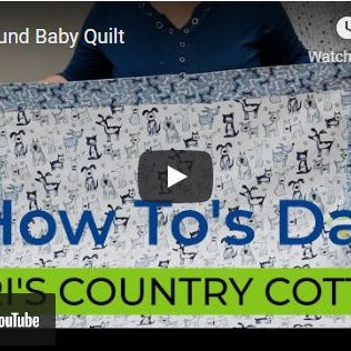 Self-Bound Baby Quilt