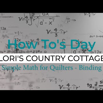 Simple Math For Quilters Part 2 - Binding