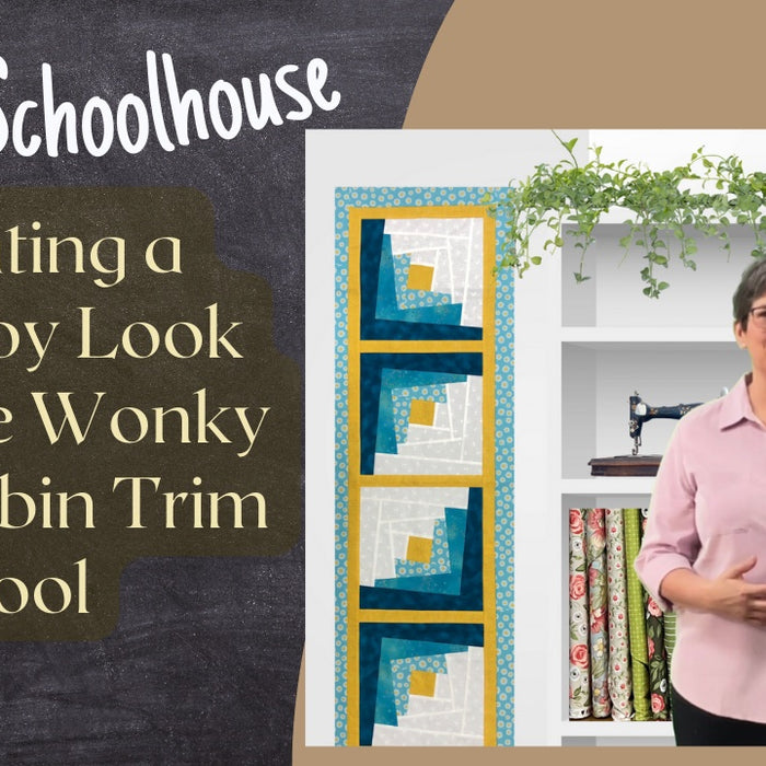 Creating a Scrappy Look with the Wonky Log Cabin Trim Tool