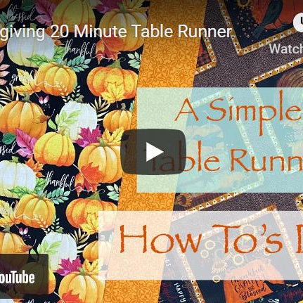 Thanksgiving 20 Minute Table Runner