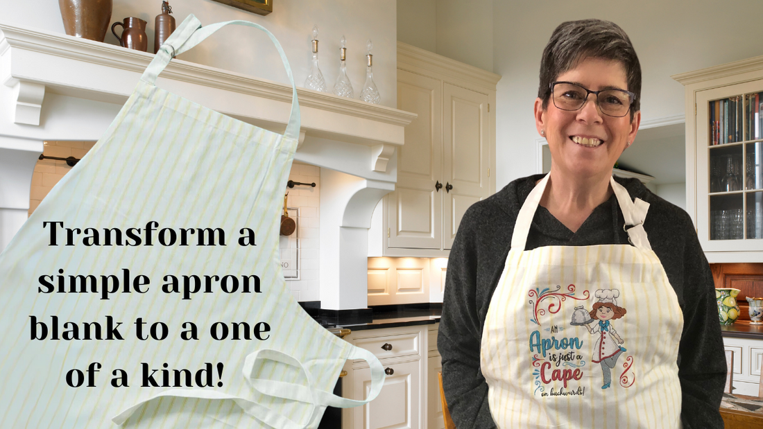 Transformation of a long chef's apron blank!