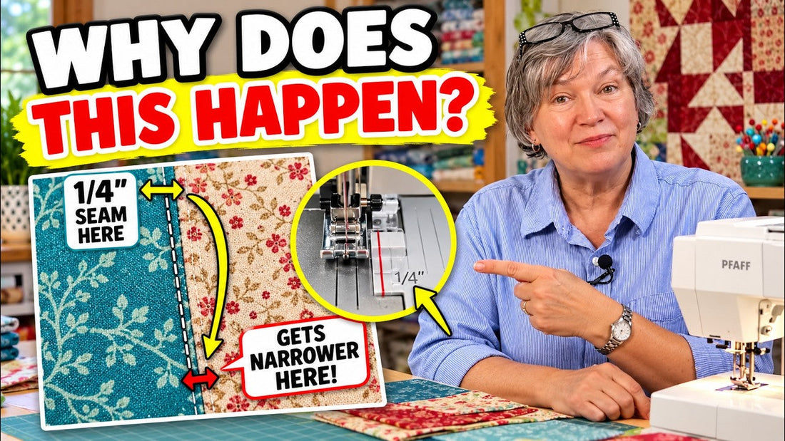 Why Your ¼" Quilt Seam Keeps Getting Narrower — And How to Fix It!