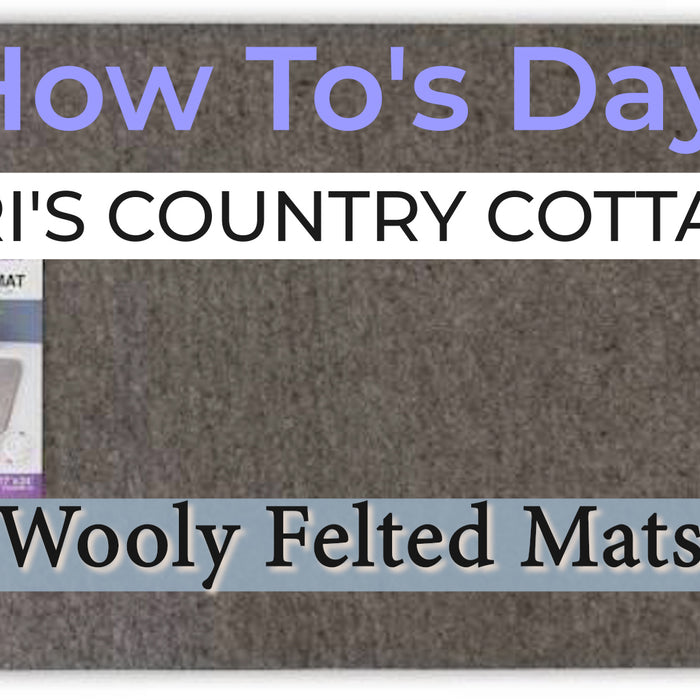 How To's Day - Wooly Felted Mats