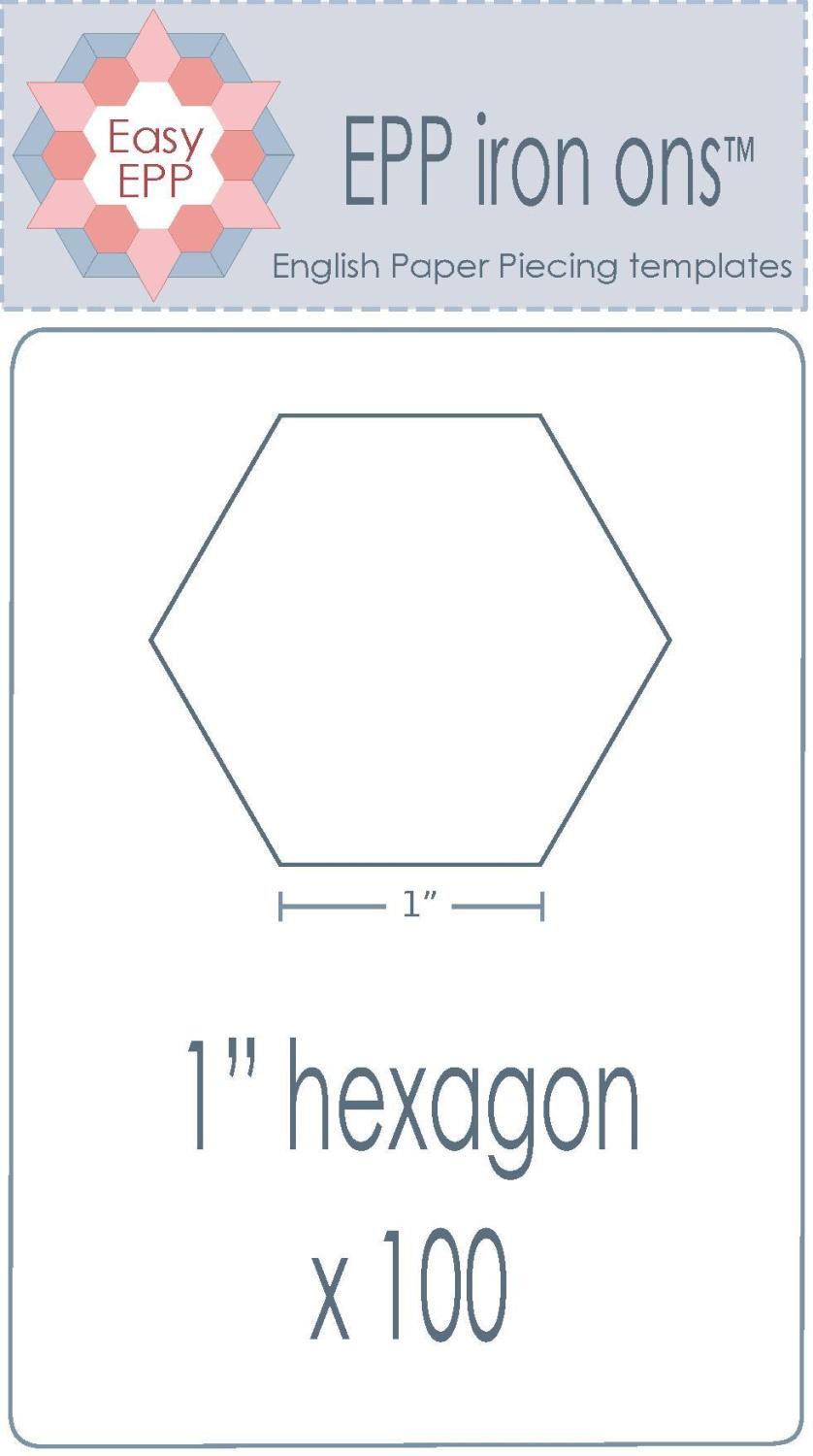 1" Hexie x 100 Pack # EPP04