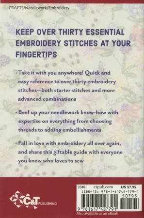 Embroidery Stitching Handy Pocket Guide - 20401