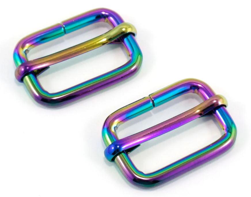 Adjustable Sliders - 1" - Iridescent - 2 pack - EBSLD25-Ird