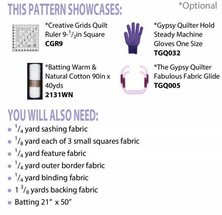 All Squared Up fabric requirements