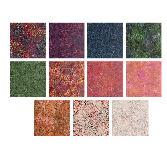 Antique Jewels Block of the Month Fat Quarter Insurance Bundle - 11 pack