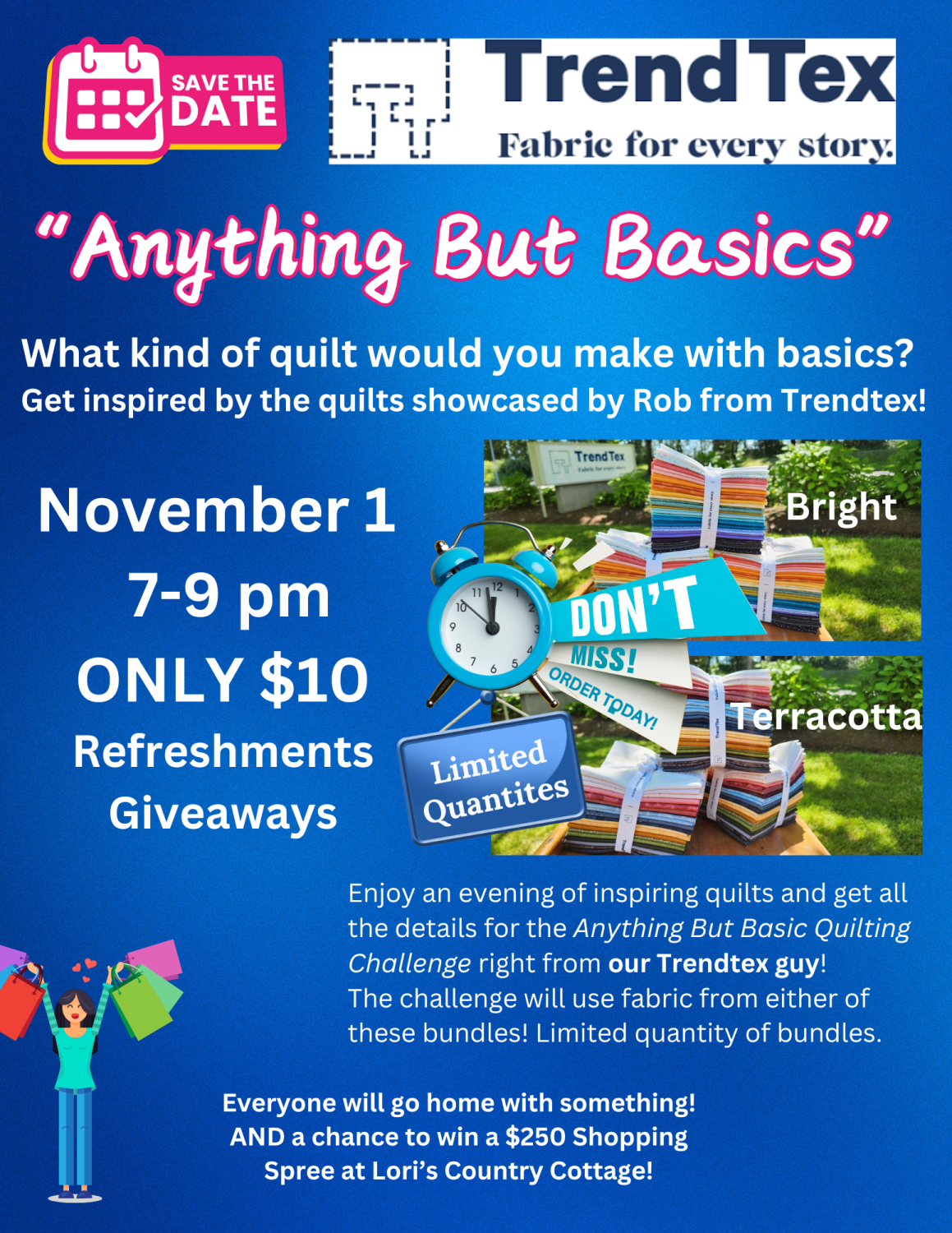 Anything But Basics Trunk Show - Nov 1 @7pm