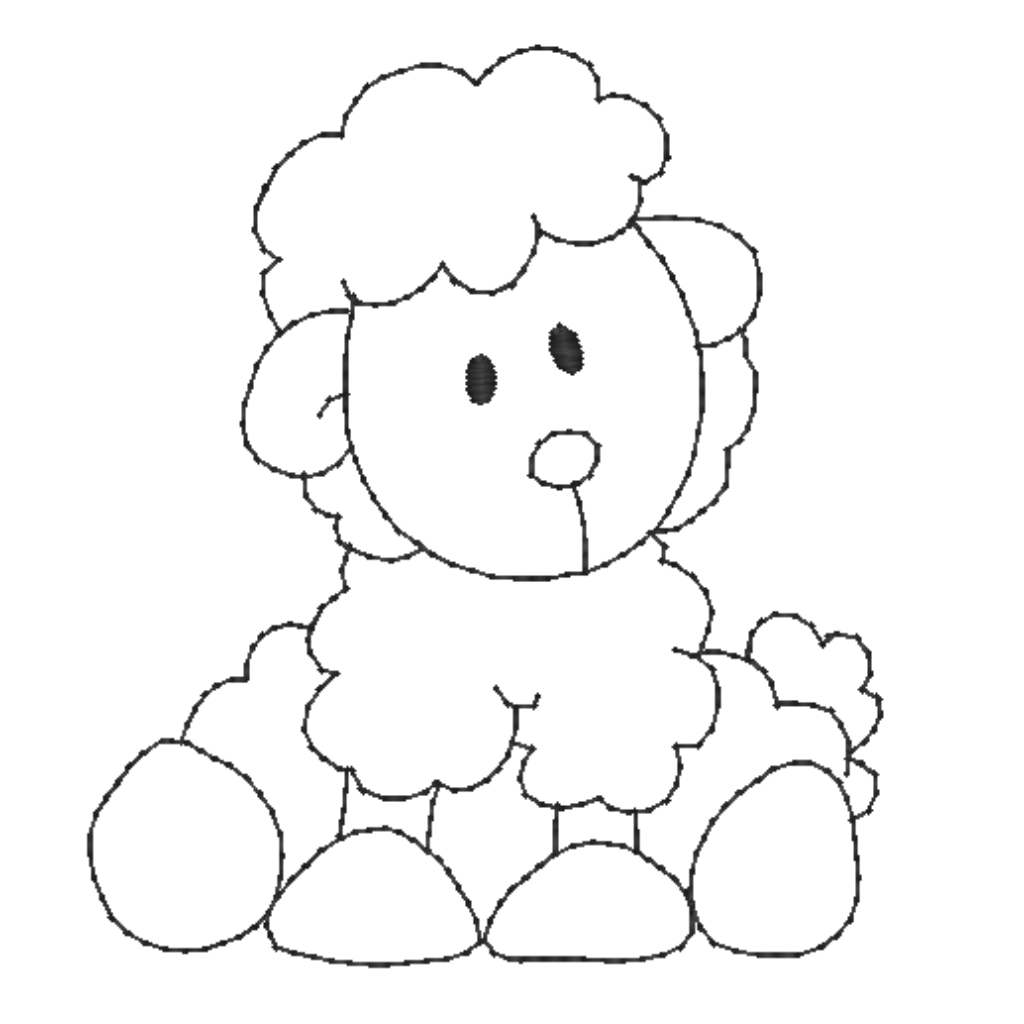 Applique Fluffy Sheep