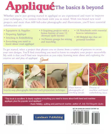 Applique The Basics and Beyond Second Revised & Expanded Edition # L225A