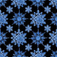Aurora Flurries - Black Snowflakes 4 Inch # BQ4908-97