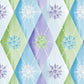 Aurora Flurries - Multi Snowflake Argyle 4.25 Inch # BQ4906-70