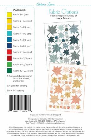 Autumn Leaves Fabric Requirement